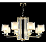 Люстра с 8-ю цилиндрическими плафонами из стекла Laurent варинант исполнения - 4 | Loft Concept в Новосибирске