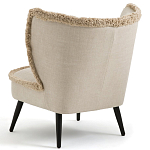 Кресло с декором бахрома Linen Fringe Chair Beige варинант исполнения - 4 | Loft Concept в Новосибирске