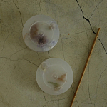 Круглая подставка под благовония из эпоксидной смолы с цветами белая Epoxy Resin Flowers Incense Stand White варинант исполнения - 4 | Loft Concept в Новосибирске