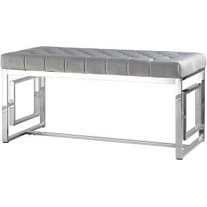 Банкетка Milan серый велюр