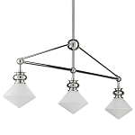 Люстра линейная с ромбовидными плафонами Pointed Diamond Shade варинант исполнения - 5 | Loft Concept в Новосибирске