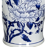 Ваза с крышкой и синим цветочным узором Blue & White Ornament  варинант исполнения - 3 | Loft Concept в Новосибирске