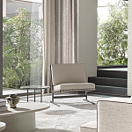 Дизайнерское кресло без подлокотников кожаное на металлическом каркасе PAULA Armchair варинант исполнения - 5 | Loft Concept в Новосибирске