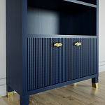 Книжный Стеллаж Elsa Dreams Blue с задней стенкой варинант исполнения - 1 | Loft Concept в Новосибирске