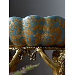 Чаша с орнаментом на бронзовых ножках в виде ангелов Eden Garden варинант исполнения - 8 | Loft Concept в Новосибирске