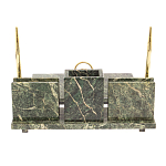 Настольный письменный набор из змеевика с гербом России Successful Leader варинант исполнения - 2 | Loft Concept в Новосибирске