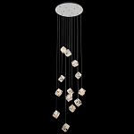 Люстра каскадная с мозаичным хрустальным оформлением Sparks of Crystal варинант исполнения - 2 | Loft Concept в Новосибирске