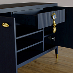 Комод-буфет Elsa Dreams Blue с открытыми полками   варинант исполнения - 1 | Loft Concept в Новосибирске