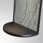 Настенный светильник зеленого цвета с черной рамкой овальной формы с полкой Herbarium  варинант исполнения - 5 | Loft Concept в Новосибирске