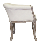Кресло низкое в стиле прованс Бежевый Лен Louis French Armchair  варинант исполнения - 1 | Loft Concept в Новосибирске