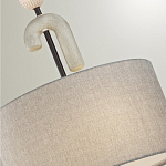 Люстра с серым тканевым плафоном Flourish варинант исполнения - 4 | Loft Concept в Новосибирске