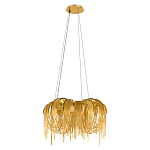 Люстра подвесная круглая с изогнутыми металлическими дугами и ниспадающими цепочками 65 см Atlantis Chain варинант исполнения - 2 | Loft Concept в Новосибирске