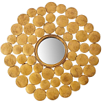 Настенное зеркало Ernest Metal Brass Mirror варинант исполнения - 1 | Loft Concept в Новосибирске