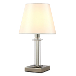 Настольная лампа с белым тканевым абажуром в форме конуса Laurent варинант исполнения - 2 | Loft Concept в Новосибирске