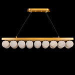 Люстра линейная прямоугольная с сферическими плафонами Phased Spheres варинант исполнения - 1 | Loft Concept в Новосибирске