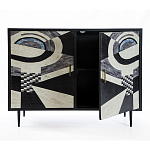 Буфет в гостиную с инкрустацией  Bone Inlay sideboard - 2 doors варинант исполнения - 3 | Loft Concept в Новосибирске