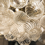 Люстра подвесная с рифлёными стеклянными шарами в форме воздушного облака Berries Chandelier варинант исполнения - 3 | Loft Concept в Новосибирске