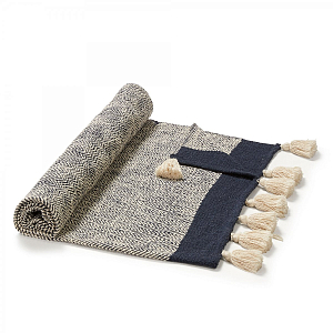 Плед Plaid Chevron Tassels