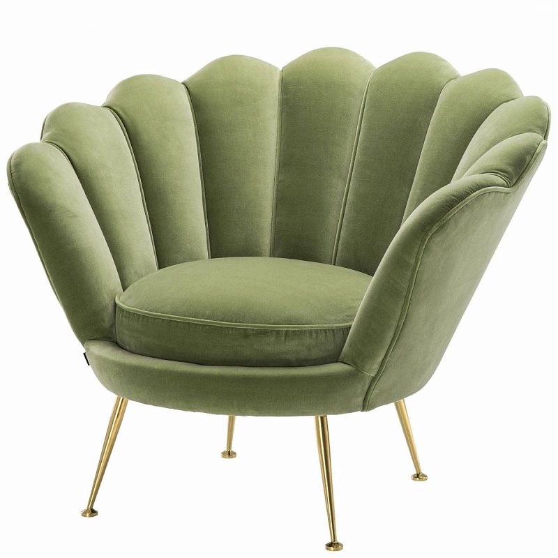 Кресло Eichholtz Chair Trapezium Light Green Зеленый Латунь Кресло Eichholtz Chair Trapezium Light Green Зеленый Латунь в Новосибирске | Loft Concept