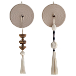 Аксессуар на стену диск из нитей Wall Decor White Thread Disc  варинант исполнения - 5 | Loft Concept в Новосибирске