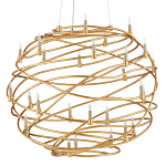 Люстра золотая в форме спирали Fancy Pattern варинант исполнения - 3 | Loft Concept в Новосибирске