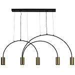 Линейный светильник с дугообразным каркасом Daviau Linear Arch Light 5 варинант исполнения - 3 | Loft Concept в Новосибирске