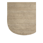 Столик кофейный кремового цвета с овальной столешницей и круглым основанием Cream Dalmen Table варинант исполнения - 4 | Loft Concept в Новосибирске