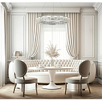 Люстра кольцевая с текстурной огранкой Reflection of Reality варинант исполнения - 5 | Loft Concept в Новосибирске