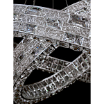 Люстра на 2 кольца с текстурной огранкой Reflection of Reality варинант исполнения - 8 | Loft Concept в Новосибирске