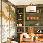 Обои ручная роспись Bamboo River Blossom Original colourway on Deep Rich Gold gilded paper with pearlescent antiquing варинант исполнения - 3 | Loft Concept в Новосибирске