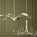 Люстра белая с плафонами в виде лепестков Delicate Flower варинант исполнения - 5 | Loft Concept в Новосибирске