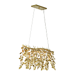 Люстра золотая с декором в виде веток эвкалипта Eucalyptus Branches варинант исполнения - 2 | Loft Concept в Новосибирске