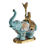 Подсвечник в виде слона из фарфора с бронзовыми элементами Elephant in the Garden of Eden варинант исполнения - 2 | Loft Concept в Новосибирске