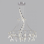 Люстра подвесная из металла с хрустальными прозрачными подвесками Quasar 81 варинант исполнения - 10 | Loft Concept в Новосибирске