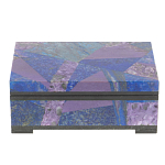 Шкатулка из натурального камня лазурит и чароит Stone Casket варинант исполнения - 2 | Loft Concept в Новосибирске