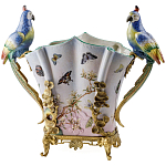 Ваза фарфоровая с попугаями Ferra варинант исполнения - 2 | Loft Concept в Новосибирске