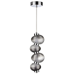 Подвесной светильник с 4-мя рифлеными стеклянными шарами Marcelh Light варинант исполнения - 2 | Loft Concept в Новосибирске
