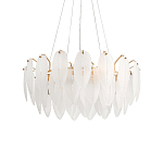 Люстра Mont Saint-Michel Золотая с Рельефным Стеклом варинант исполнения - 4 | Loft Concept в Новосибирске