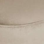 Банкетка овальная бежевый велюр на 4-х металлических ножках черного цвета SANJAY варинант исполнения - 5 | Loft Concept в Новосибирске