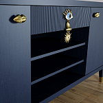 Комод-буфет Elsa Dreams Blue с открытыми полками   варинант исполнения - 4 | Loft Concept в Новосибирске