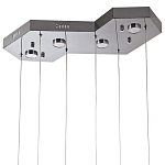 Люстра c 6-ю стеклянными плафонами хром Sparkling Bubbles Tube Chrome Hanging Lamp варинант исполнения - 3 | Loft Concept в Новосибирске