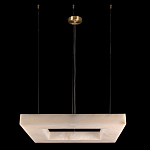 Люстра с квадратным каменным плафоном Calcite Square Light варинант исполнения - 2 | Loft Concept в Новосибирске