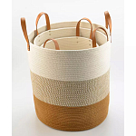 Корзина для хранения с ручками Interlacement Stripes S варинант исполнения - 1 | Loft Concept в Новосибирске