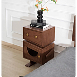 Тумбочка прикроватная с ящиком и дверцей Робот Robot Desk варинант исполнения - 4 | Loft Concept в Новосибирске