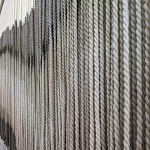 Пейзаж из нитей Макраме Wall decor Black and White Landscape варинант исполнения - 3 | Loft Concept в Новосибирске