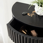 Прикроватный подвесной столик с ящиком черный Bedside Hanging Table варинант исполнения - 3 | Loft Concept в Новосибирске