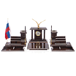 Настольный письменный набор из природного камня обсидиана с декором в виде орла Golden Eagle варинант исполнения - 1 | Loft Concept в Новосибирске