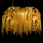 Люстра подвесная круглая с изогнутыми металлическими дугами и ниспадающими цепочками 65 см Atlantis Chain варинант исполнения - 8 | Loft Concept в Новосибирске