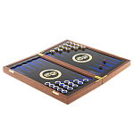 Нарды настольные из натурального камня лазурит и долерит Backgammon from Stone варинант исполнения - 3 | Loft Concept в Новосибирске