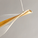 Люстра линейная с изогнутым плафоном Wave Line варинант исполнения - 9 | Loft Concept в Новосибирске